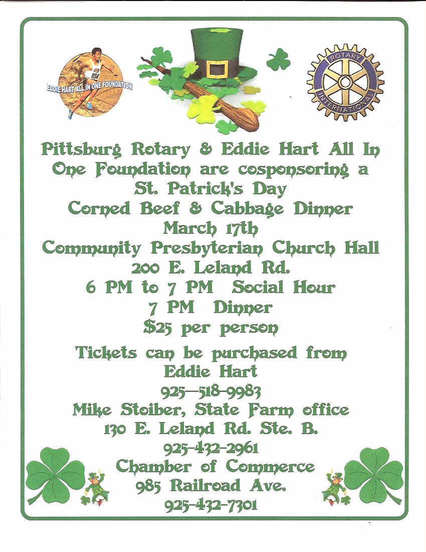 Pittsburg Rotary & Eddie Hart All In One Foundation Event