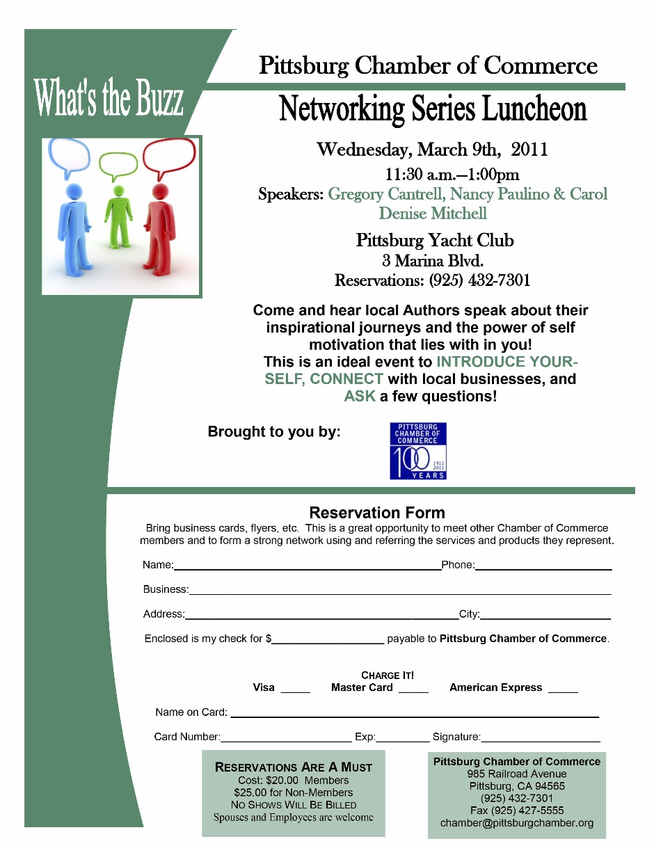 Networking Series Luncheon March 9, 2011