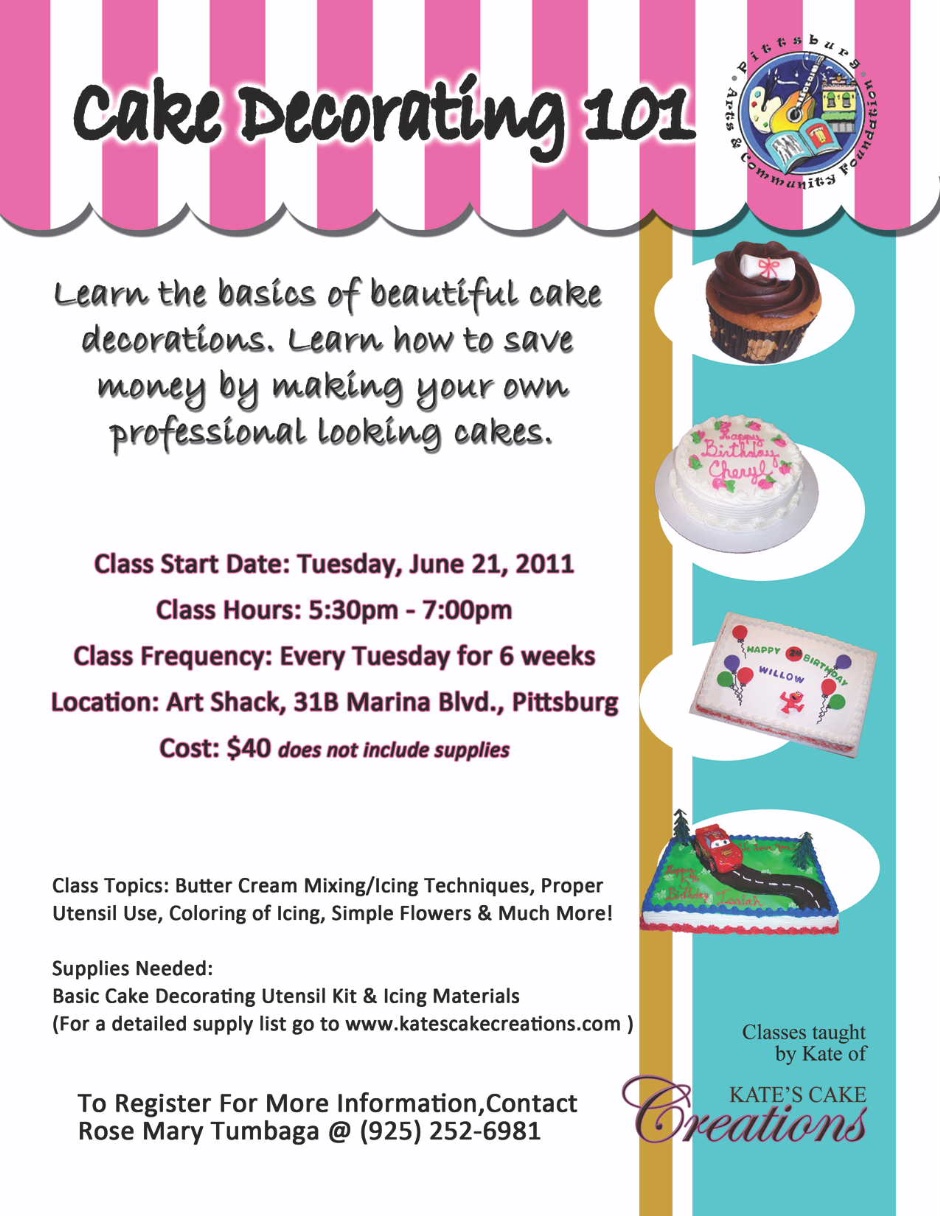 Cake Decorating Class