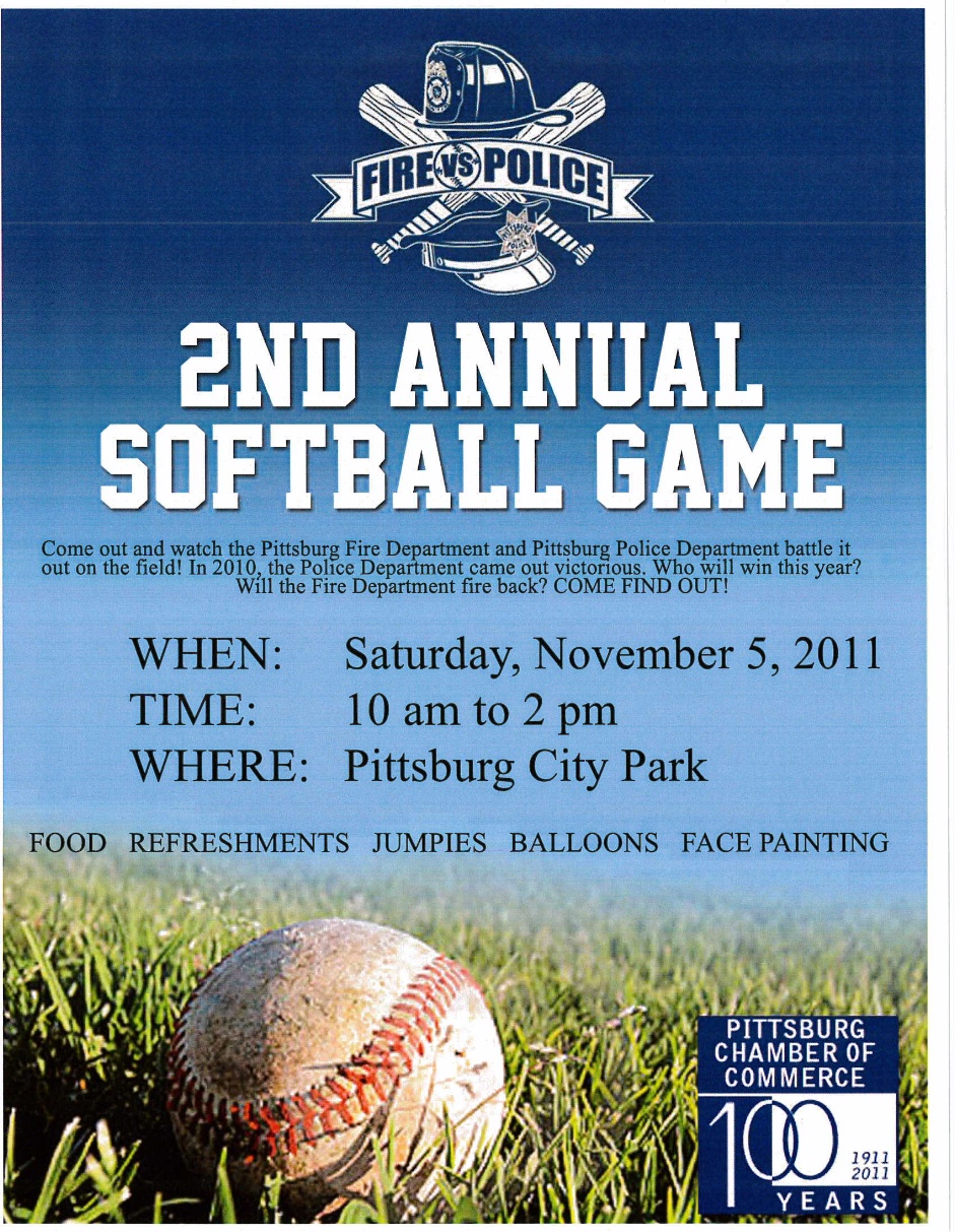 Fire vs Police 2nd Annual Softball Game