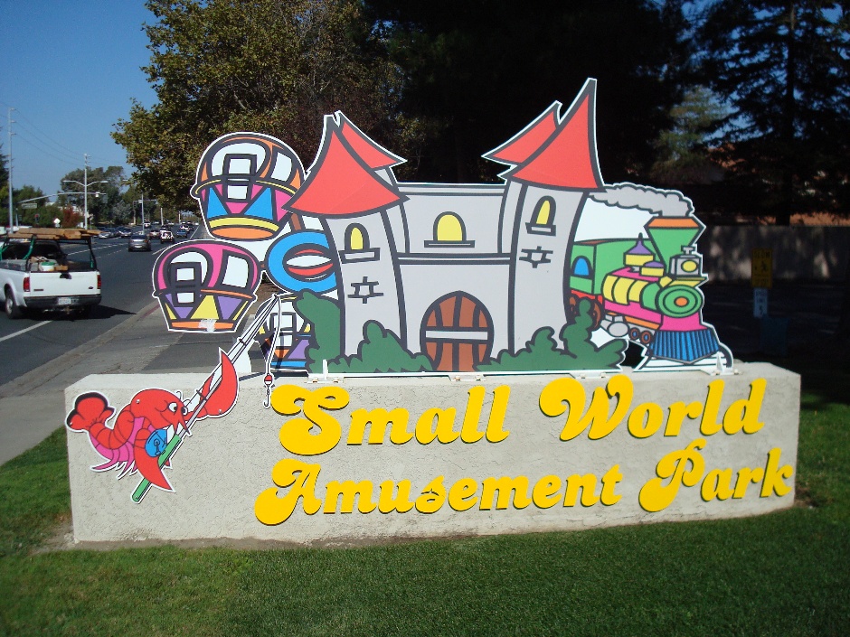 Small World Park Entrance Sign