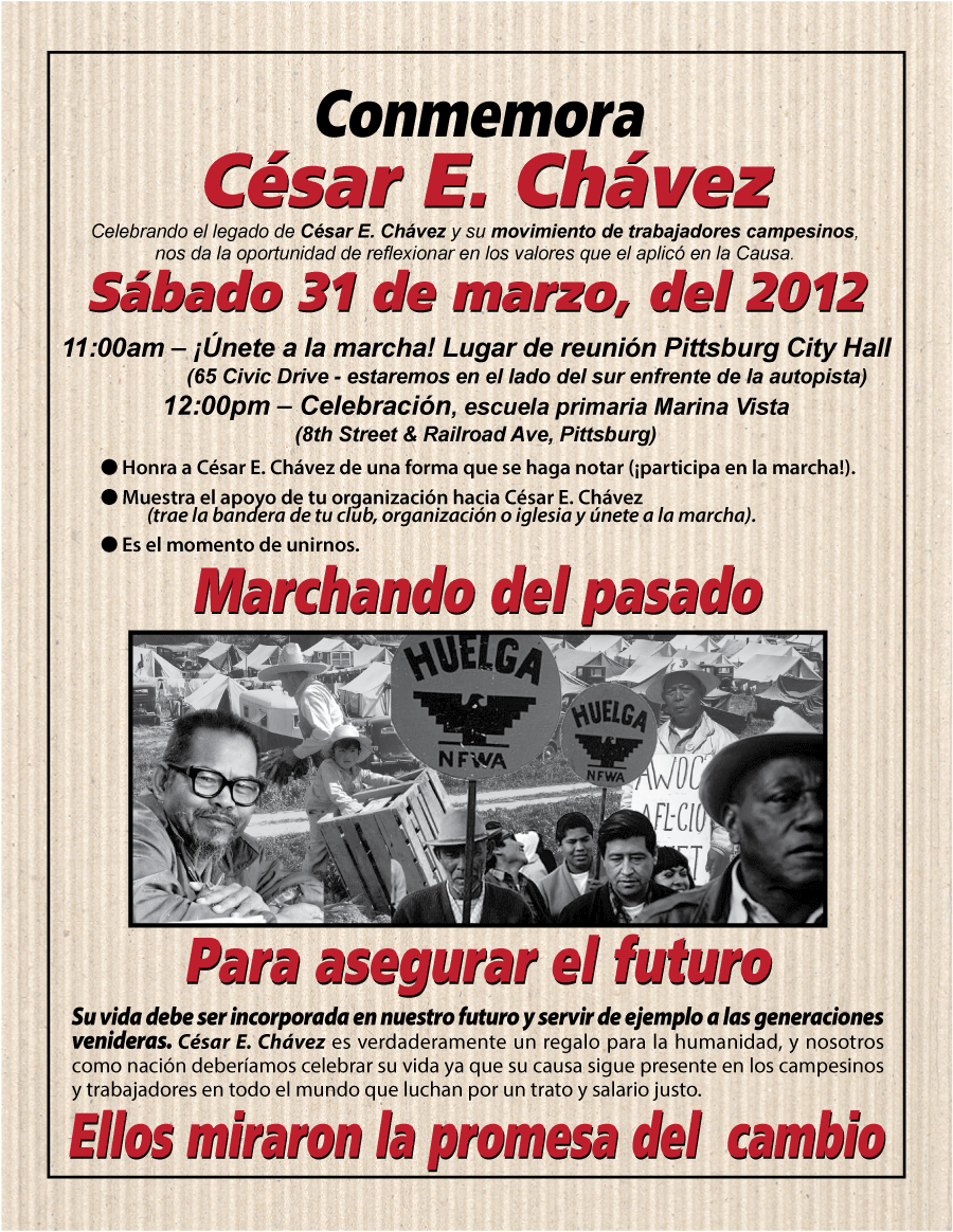 Cesar Chavez March 2012 - spanish language version